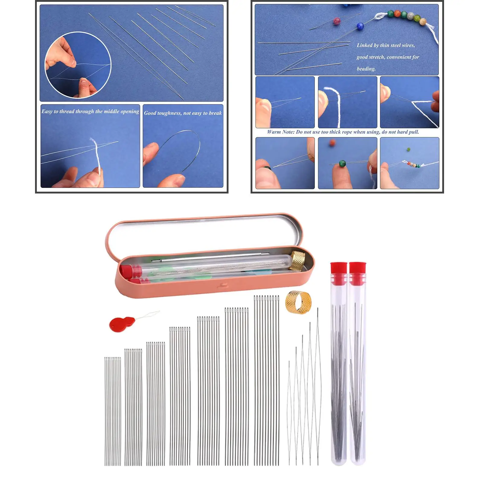Beading Set Beaded Device Needle Long Straight Beading Thread
Beading Set Beaded Device Needle Long Straight Beading Thread