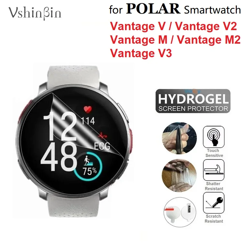 10PCS Soft TPU Hydrogel Protective Film for POLAR Vantage V3 / V2 Round Smart Watch HD Clear Screen Protector for Vantage M2 / M
10PCS Soft TPU Hydrogel Protective Film for POLAR Vantage V3 / V2 Round Smart Watch HD Clear Screen Protector for Vantage M2 / M