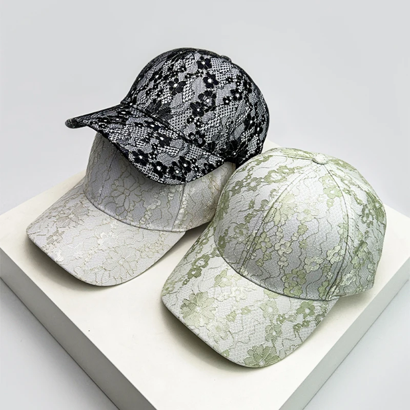 New Women Korean Lace Flower Baseball Hats Breathable Elegant Sunshade Outdoor Peaked Caps Versatile Casual Fashion Personal ins
New Women Korean Lace Flower Baseball Hats Breathable Elegant Sunshade Outdoor Peaked Caps Versatile Casual Fashion Personal ins