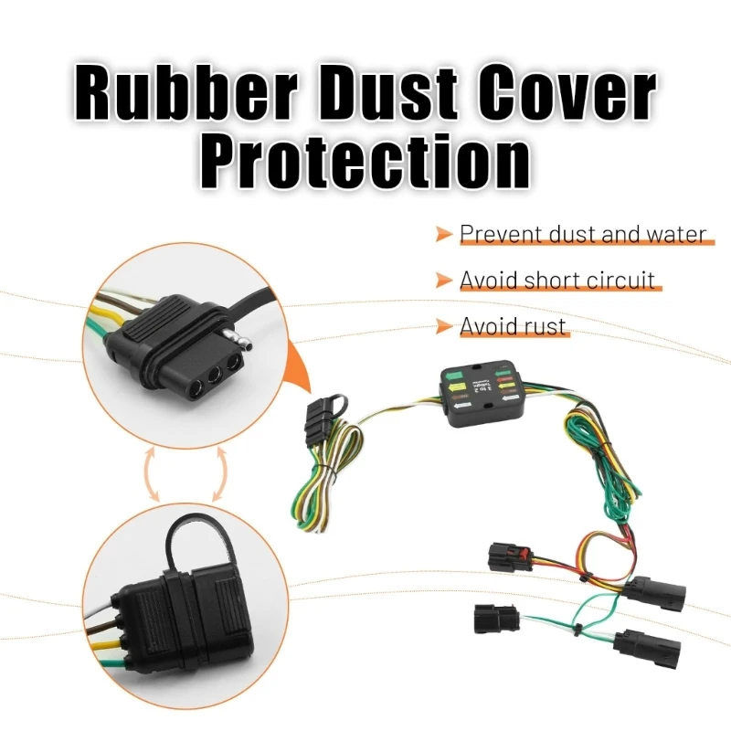 Lightweight Trailer Wiring Harness 56406 For Select Model Simple Installation 4Pin Trailer Wiring Connector
Lightweight Trailer Wiring Harness 56406 For Select Model Simple Installation 4Pin Trailer Wiring Connector