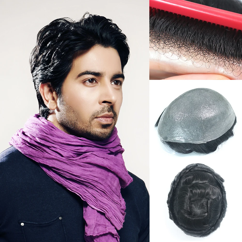 Hywel NG 0.03-0.04mm 6 Inches Super Thin Skin Men Toupee Hair System for Men Replacement Systems Men's Capillary Prothesis
Hywel NG 0.03-0.04mm 6 Inches Super Thin Skin Men Toupee Hair System for Men Replacement Systems Men's Capillary Prothesis