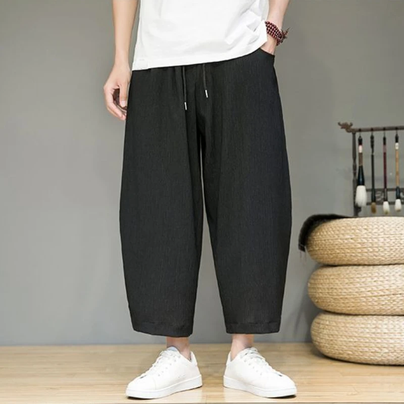 GELITAYIN Summer Ice Silk Thin Loose Casual Wide-leg Pants Man Harajuku Fashion Original Clothing Cheap Classic Cropped Trousers
GELITAYIN Summer Ice Silk Thin Loose Casual Wide-leg Pants Man Harajuku Fashion Original Clothing Cheap Classic Cropped Trousers