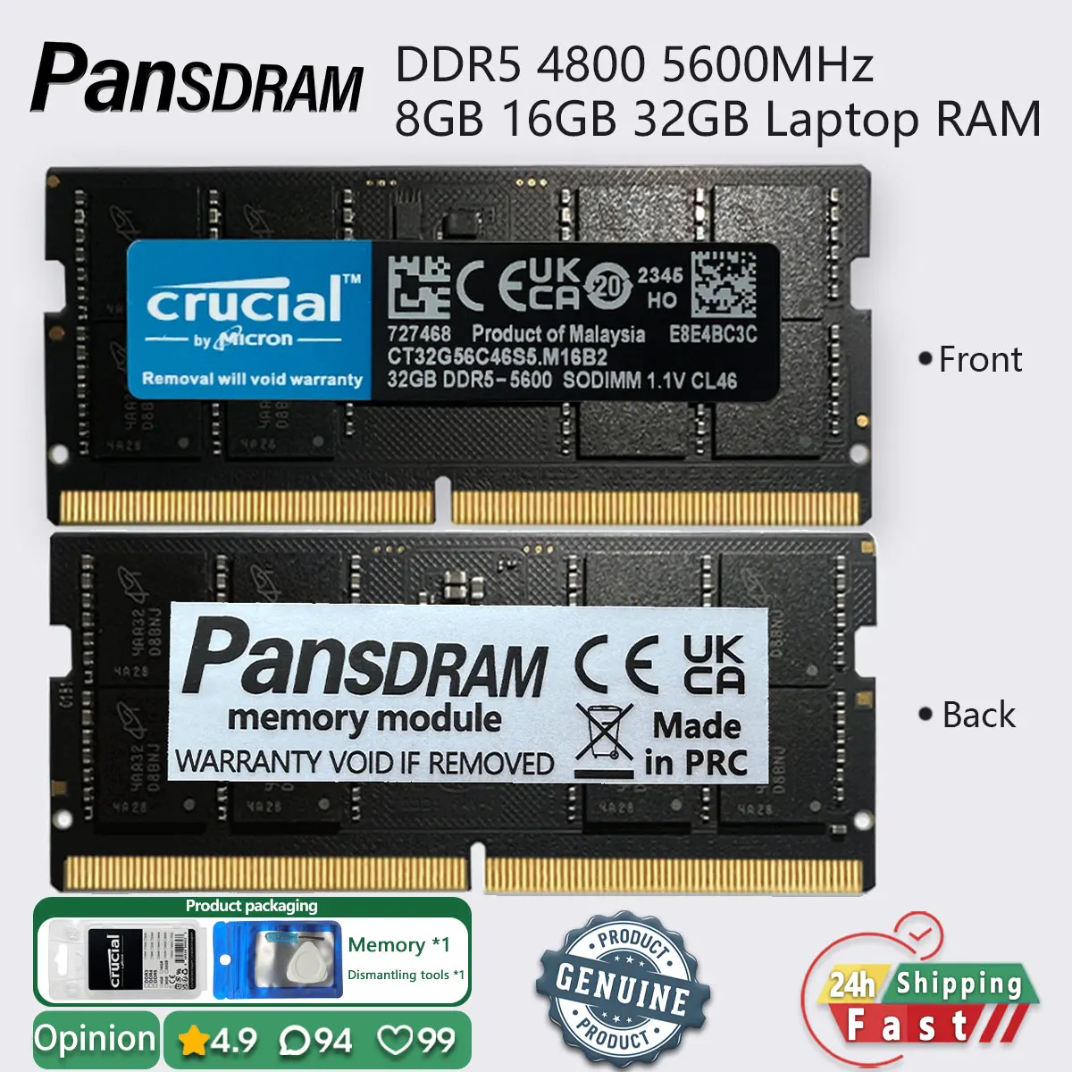 crucial ddr5 8gb 16gb 32gb 4800 5600 memory laptop ram pc5 38400 44800 pansdram
crucial ddr5 8gb 16gb 32gb 4800 5600 memory laptop ram pc5 38400 44800 pansdram