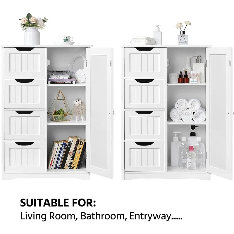 Деревянный напольный шкаф, боковой органайзер для хранения с 4 ящиками и 1 шкафом, отдельно стоящая консоль для хранения в прихожей
Деревянный напольный шкаф, боковой органайзер для хранения с 4 ящиками и 1 шкафом, отдельно стоящая консоль для хранения в прихожей