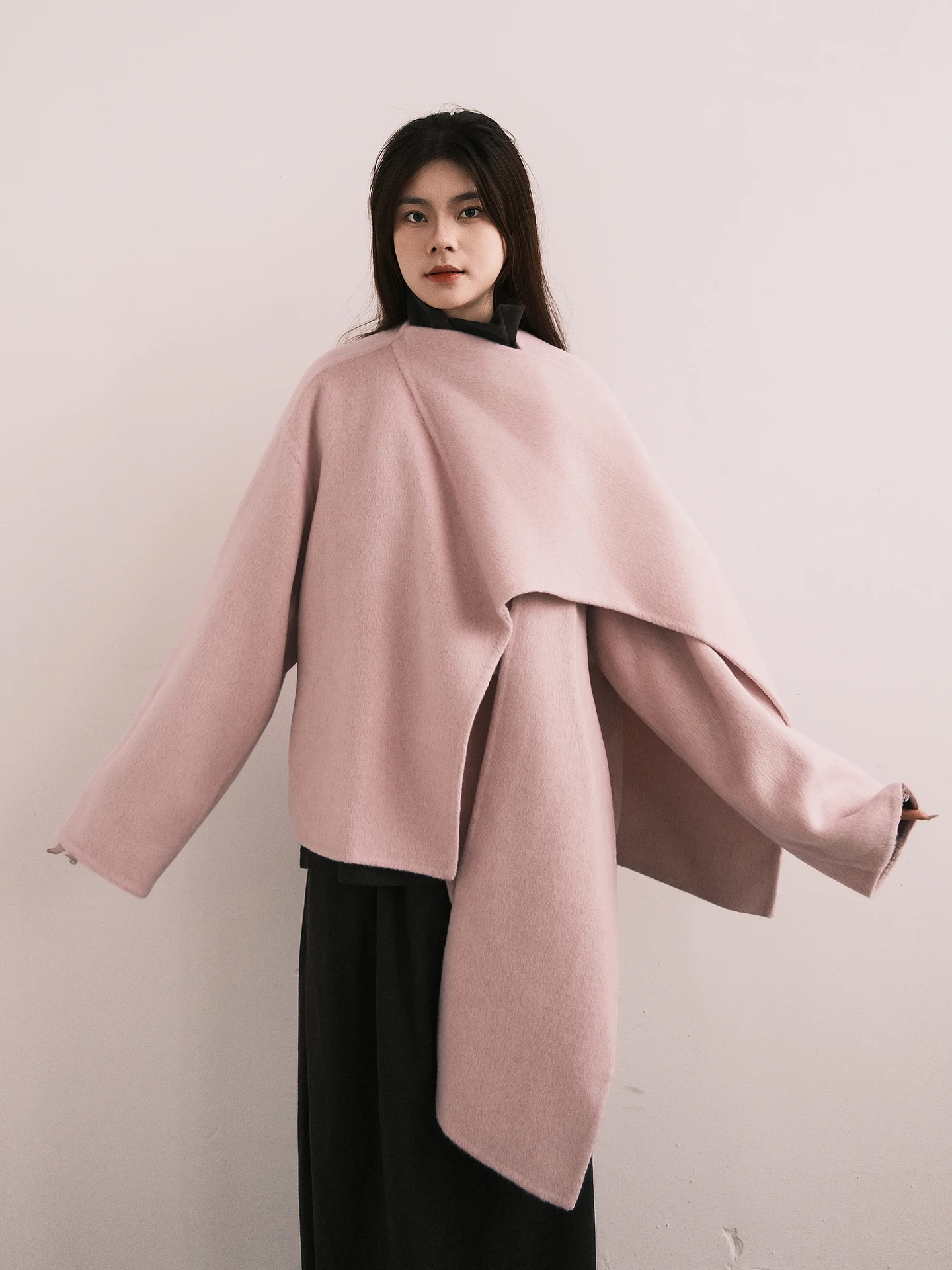 Double-Sided Velvet Rabbit Hand-Stitched Loose Coat Scarf MistFern New Arrival Korean Sle Woolen Long Sve Winter Coat
Double-Sided Velvet Rabbit Hand-Stitched Loose Coat Scarf MistFern New Arrival Korean Sle Woolen Long Sve Winter Coat