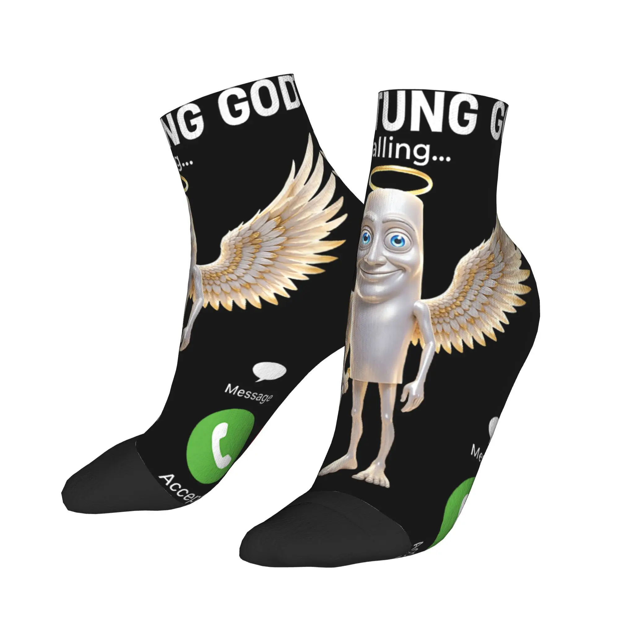 Angel Tung Tung God Sahur Brainrot Meme Phone Calling Casual Socks For Men's Elegant Ankle Socks Skateboard Design Non-Slip Sock
Angel Tung Tung God Sahur Brainrot Meme Phone Calling Casual Socks For Men's Elegant Ankle Socks Skateboard Design Non-Slip Sock
