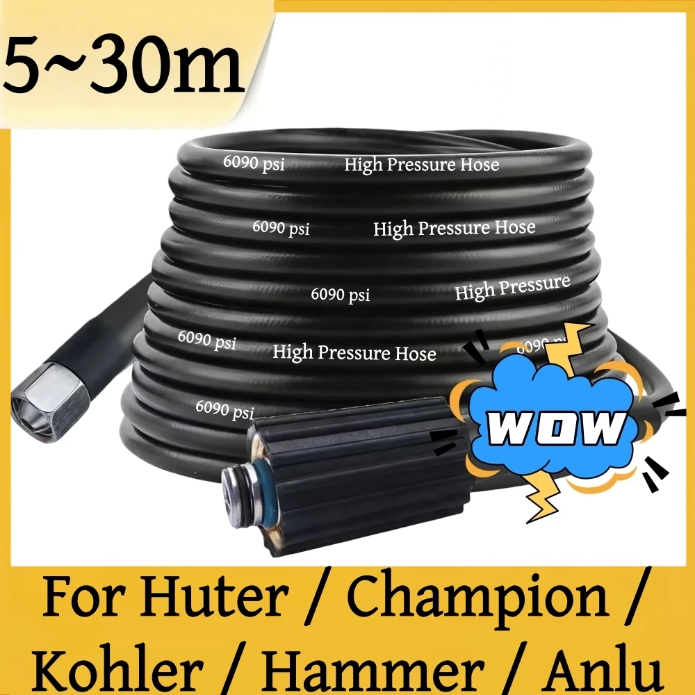 6090psi Pressure Cleaning Machine Hose 5~30m Kink Resistant Hose Car Wash Water Cleaning Extension Hose For Huter Kohler Hammer
6090psi Pressure Cleaning Machine Hose 5~30m Kink Resistant Hose Car Wash Water Cleaning Extension Hose For Huter Kohler Hammer