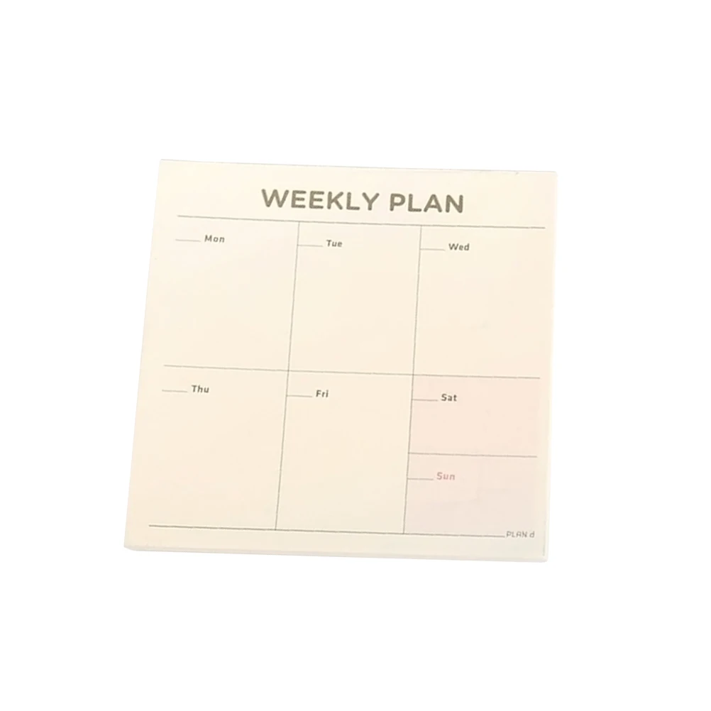 60 Sheets Weekly Planner Notebook Pads Office Notepad Square Memo Pad Paper Smooth Writing Efficient Work Student Worker Library
60 Sheets Weekly Planner Notebook Pads Office Notepad Square Memo Pad Paper Smooth Writing Efficient Work Student Worker Library
