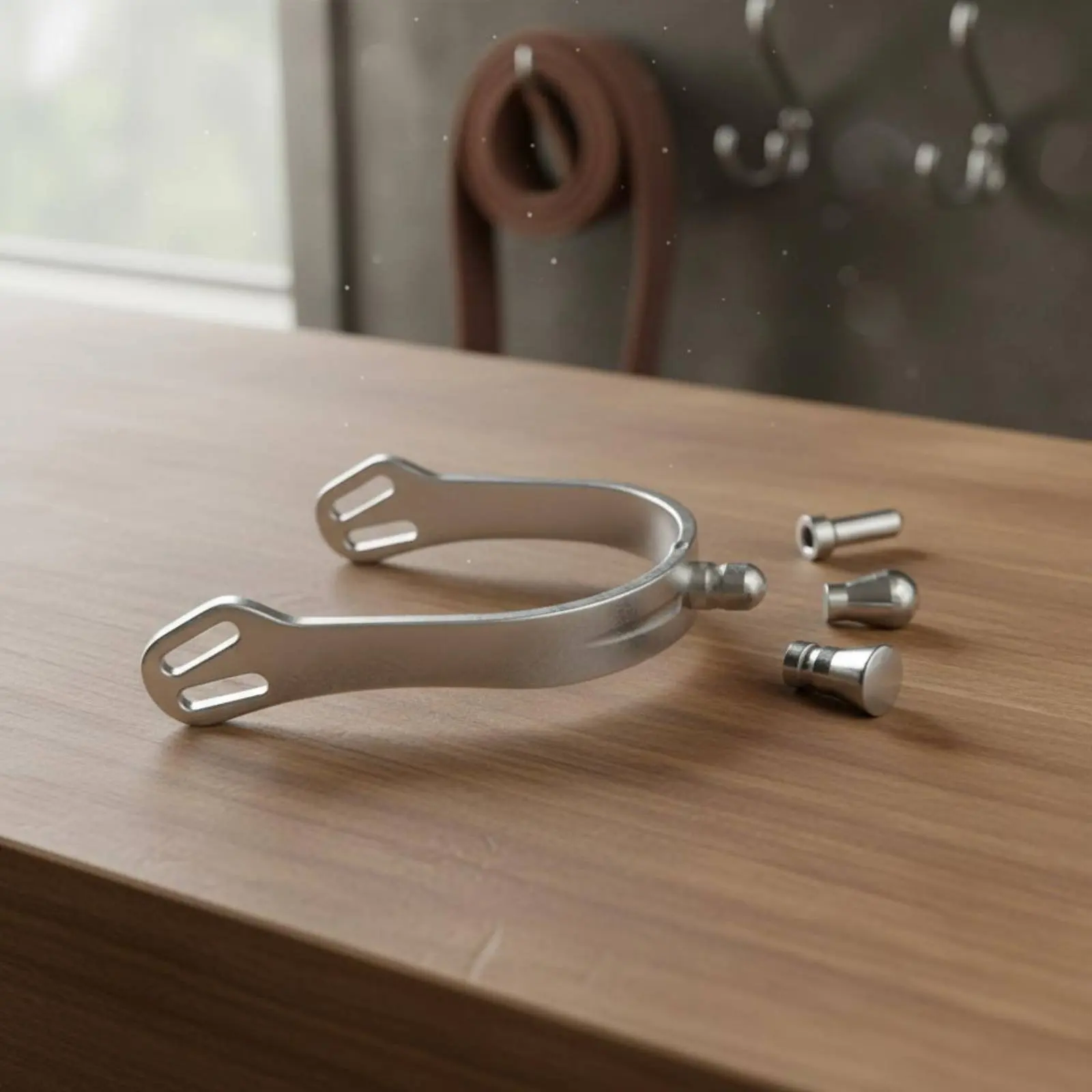 Aluminum Alloy Spurs Smoothed Edges Interchangeable Head Spurs Equestrian Gear Nickel Plated Hardware for Horse Riders
Aluminum Alloy Spurs Smoothed Edges Interchangeable Head Spurs Equestrian Gear Nickel Plated Hardware for Horse Riders
