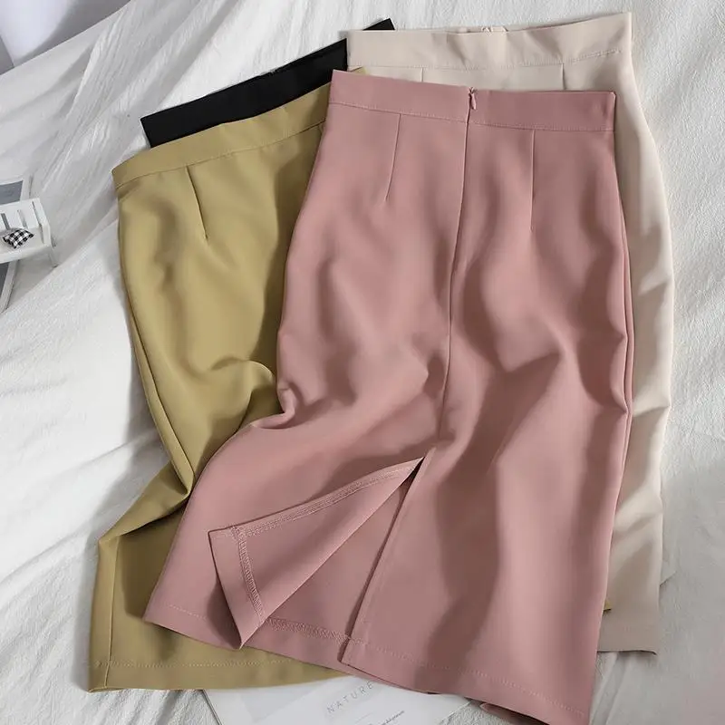 New In 2025 Spring Summer Solid Color Long Skirt For Women High Waist Fashion Elegant Faldas
New In 2025 Spring Summer Solid Color Long Skirt For Women High Waist Fashion Elegant Faldas