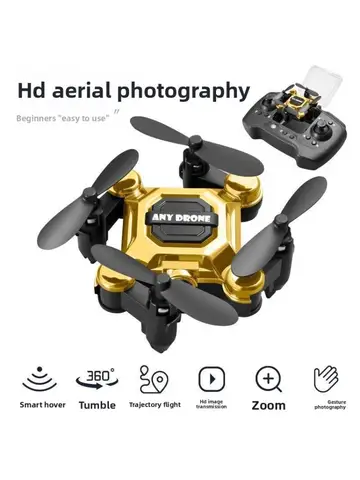 Mosquito drone, mini folding drone, aerial camera drone, student remote-controlled helicopter, small toy