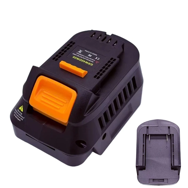 GRW40DW20 Power Tool Battery Adpter for GRW40DW20 40V Li-ion Battery Convert To for DCB180 DCB181 20V Cordless Power Tool Use
GRW40DW20 Power Tool Battery Adpter for GRW40DW20 40V Li-ion Battery Convert To for DCB180 DCB181 20V Cordless Power Tool Use