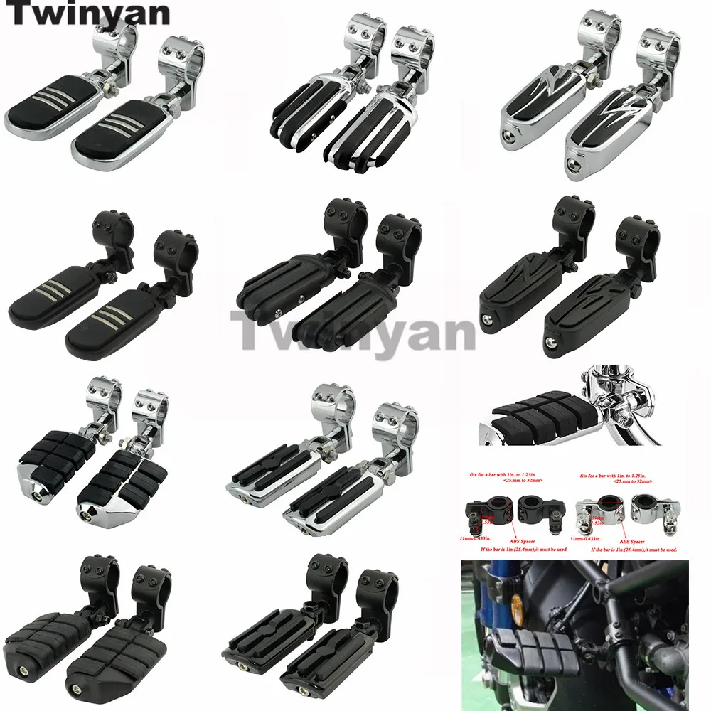1 1/4" 32mm Motorcycle Foot Rest Highway Engine Guard Foot Pegs Mount Footrest For Harley Touring Honda Kawasaki Suzuki Yamaha
1 1/4" 32mm Motorcycle Foot Rest Highway Engine Guard Foot Pegs Mount Footrest For Harley Touring Honda Kawasaki Suzuki Yamaha