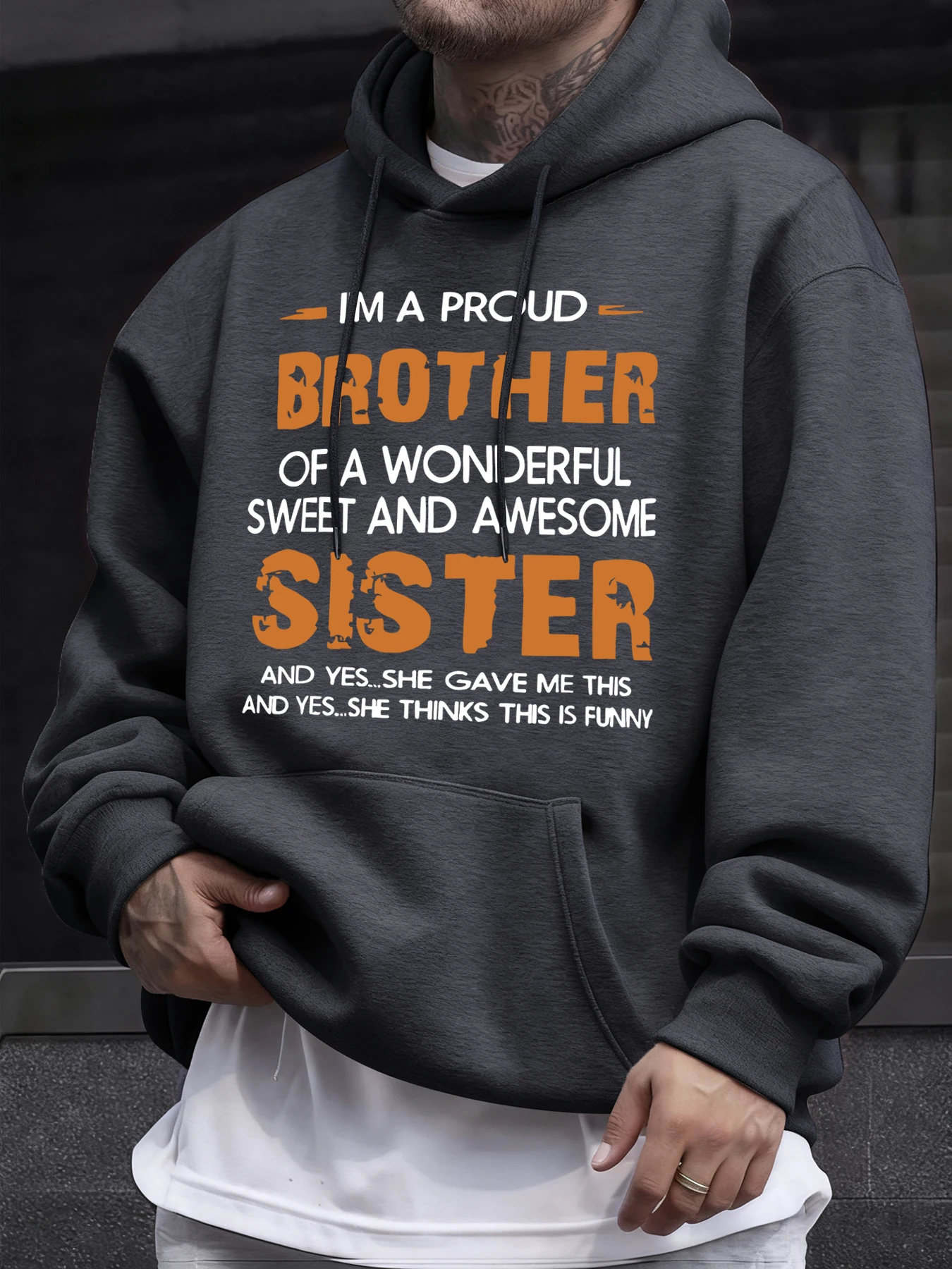Friendliness Of Brothers And Sisters Pattern Men Hoodie Pocket Soft Pullover Casual Hip Hop Long Sleeve Fleece All-Match Clothes
Friendliness Of Brothers And Sisters Pattern Men Hoodie Pocket Soft Pullover Casual Hip Hop Long Sleeve Fleece All-Match Clothes