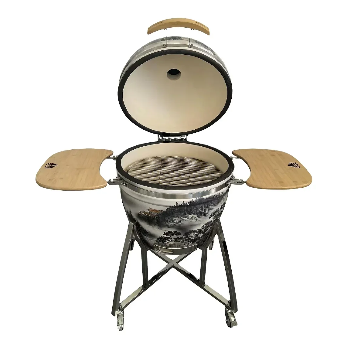 New Style 26 Inch Large Hand-Painted Landscape Kamado Ceramic Grill BBQ Charcoal Outdoor Grill For Camping
New Style 26 Inch Large Hand-Painted Landscape Kamado Ceramic Grill BBQ Charcoal Outdoor Grill For Camping