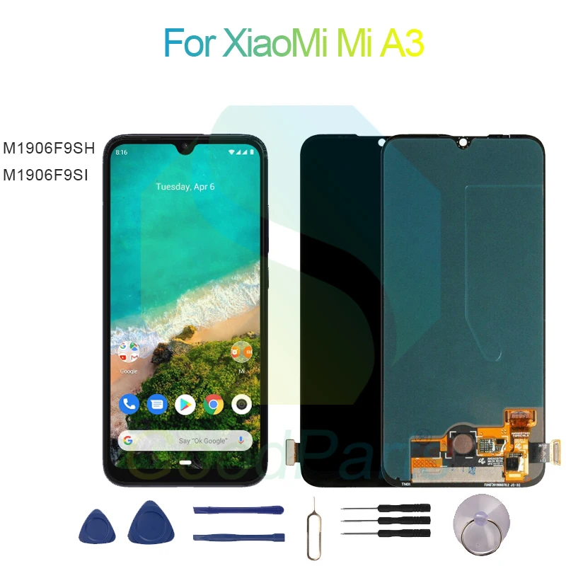 ЖК-дисплей для XiaoMi Mi A3, экран 6,09 дюйма M1906F9SH, M1906F9SI Mi A3, сменный сенсорный дигитайзер в сборе
ЖК-дисплей для XiaoMi Mi A3, экран 6,09 дюйма M1906F9SH, M1906F9SI Mi A3, сменный сенсорный дигитайзер в сборе