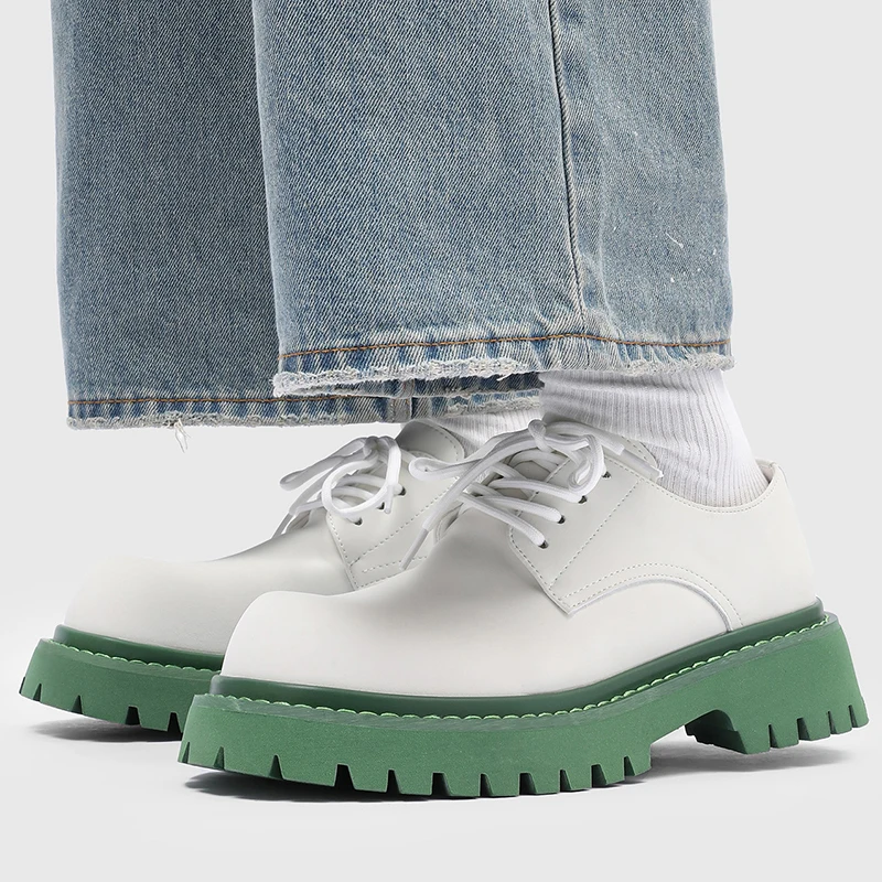 men's casual party banquet original leather shoes lace-up derby shoe black white platform sneakers stylish breathable footwear
men's casual party banquet original leather shoes lace-up derby shoe black white platform sneakers stylish breathable footwear