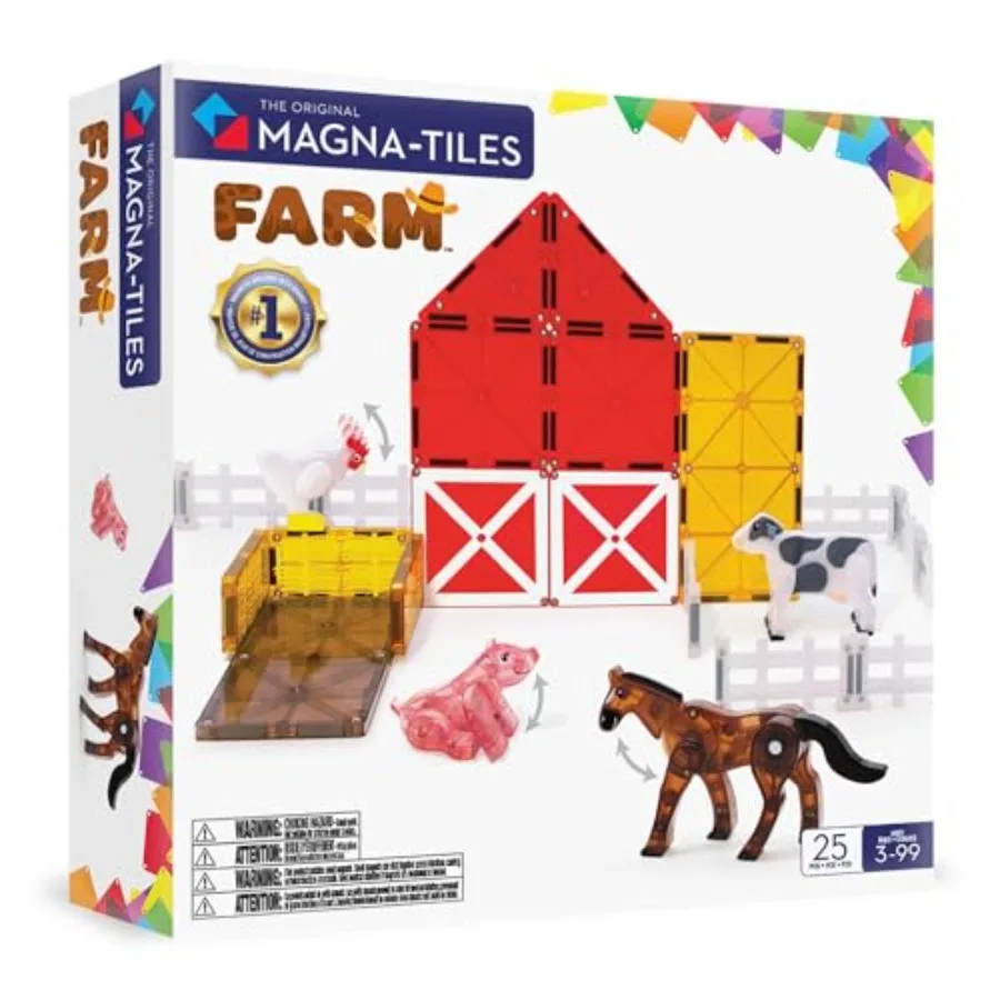 Farm Animals 25-Piece Magnetic Construction Set The ORIGINAL Magnetic Building Brand
Farm Animals 25-Piece Magnetic Construction Set The ORIGINAL Magnetic Building Brand