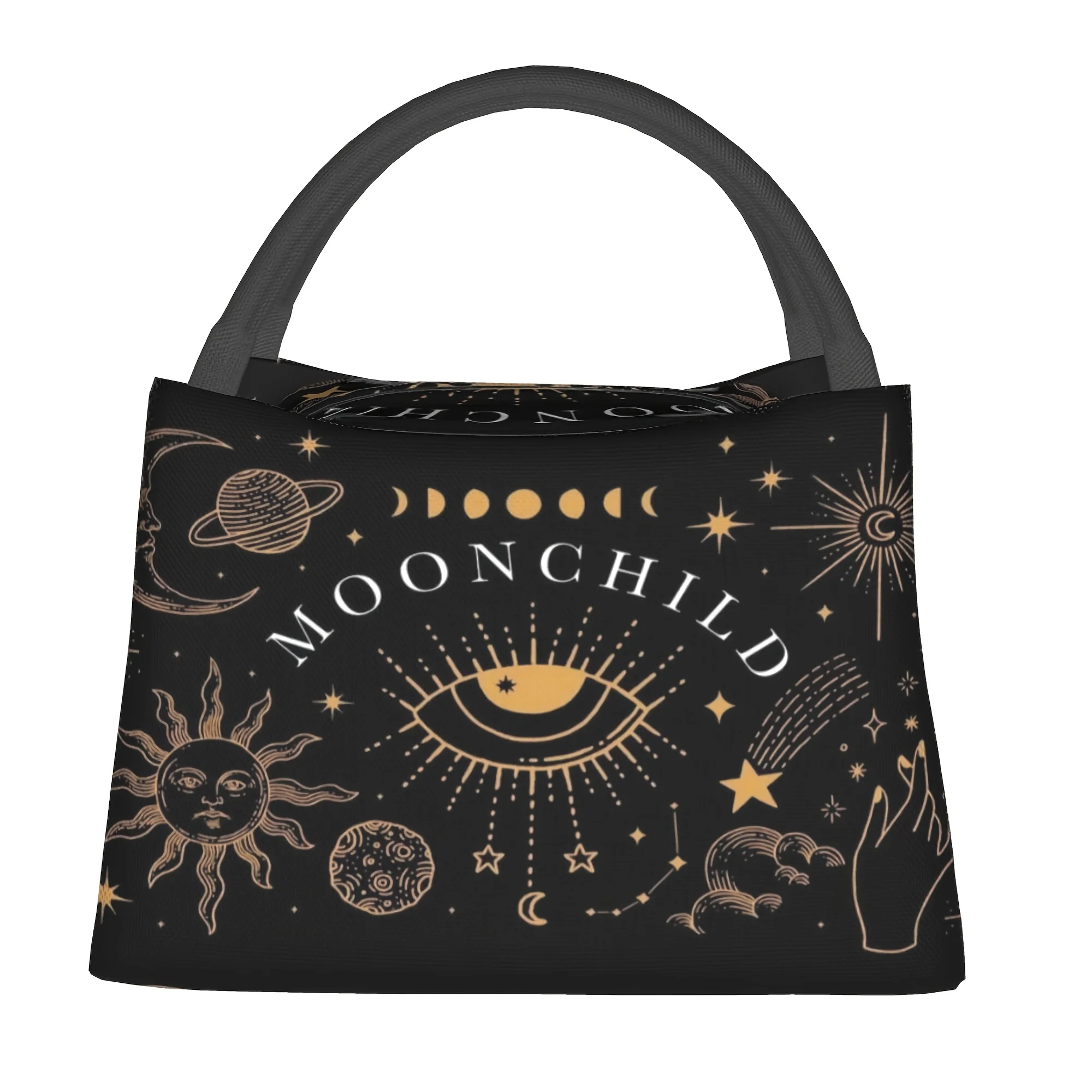 Stylish Sun, Moon & Stars Insulated Lunch Bag - Portable Reusable Cooler Tote for Camping, Picnics, Beach Outings
Stylish Sun, Moon & Stars Insulated Lunch Bag - Portable Reusable Cooler Tote for Camping, Picnics, Beach Outings