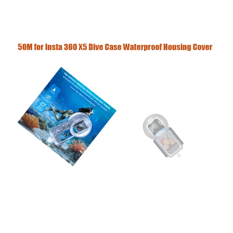 50M for Insta 360 X5 Dive Case Waterproof Housing Cover for Insta360 X5 Invisible Diving Case Underwater Dive Shell Accessories
50M for Insta 360 X5 Dive Case Waterproof Housing Cover for Insta360 X5 Invisible Diving Case Underwater Dive Shell Accessories