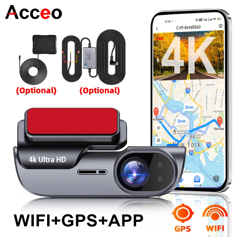 Автомобильный видеорегистратор ACCEO 4K с ночным видением, GPS, Wi-Fi, круглосуточной записью, функцией циклической записи и автоматическим режимом «черный ящик»
Автомобильный видеорегистратор ACCEO 4K с ночным видением, GPS, Wi-Fi, круглосуточной записью, функцией циклической записи и автоматическим режимом «черный ящик»