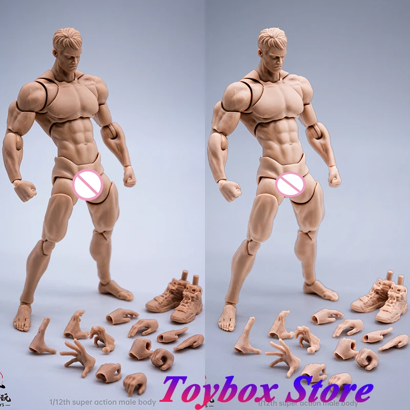 Black White Wheat Skin Wind Toys Pre-sale 1/12 Super Action Male Body Flexible Muscle Joint Model Toys Fit 6" Man Figurine
Black White Wheat Skin Wind Toys Pre-sale 1/12 Super Action Male Body Flexible Muscle Joint Model Toys Fit 6" Man Figurine