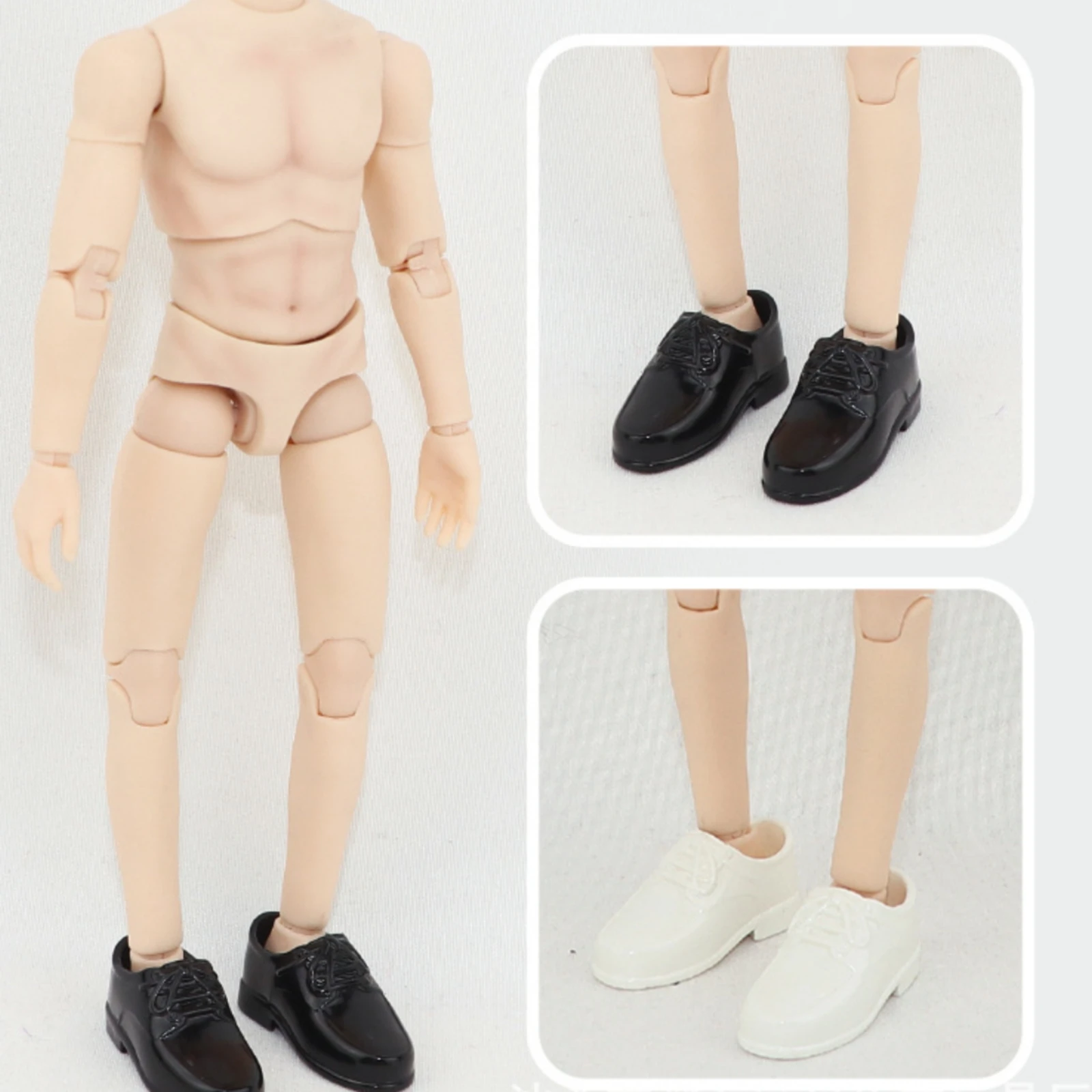 1/12 Scale Doll Shoes Plastic Lace-up Oxford Shoes Figure Footwear Smooth Surface Realistic Detail
1/12 Scale Doll Shoes Plastic Lace-up Oxford Shoes Figure Footwear Smooth Surface Realistic Detail