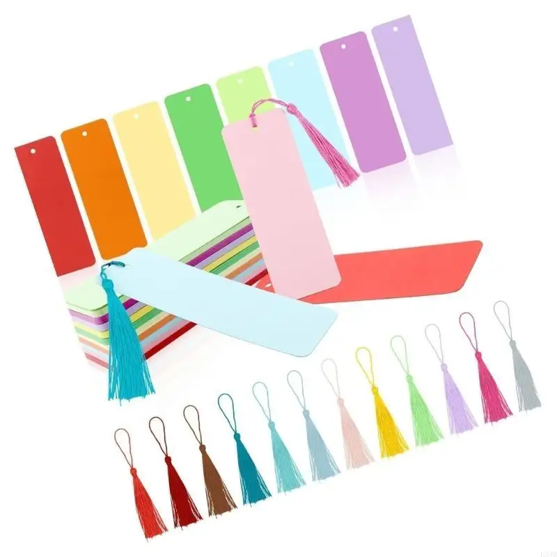 Hanging Label with Colorful Tassels Party Decorations DIY Project Blank Kraft Paper Bookmarks Set Rectangle Book Marks
Hanging Label with Colorful Tassels Party Decorations DIY Project Blank Kraft Paper Bookmarks Set Rectangle Book Marks