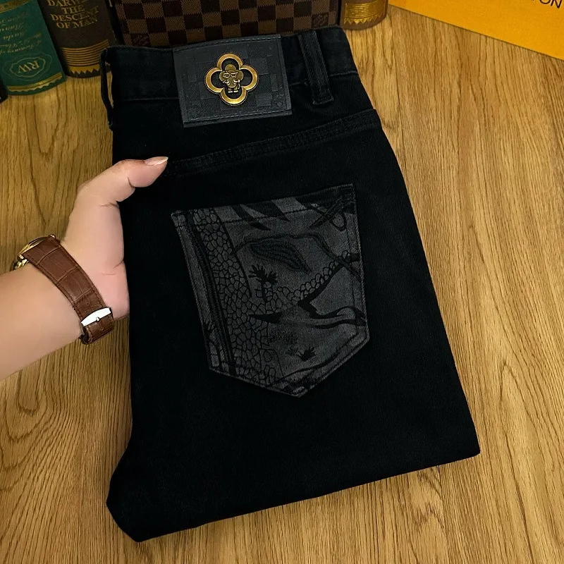 2024 light luxury high-end Black Denim Trousers men's fashion design landscape painting printing stretch slim fit skinny pants
2024 light luxury high-end Black Denim Trousers men's fashion design landscape painting printing stretch slim fit skinny pants