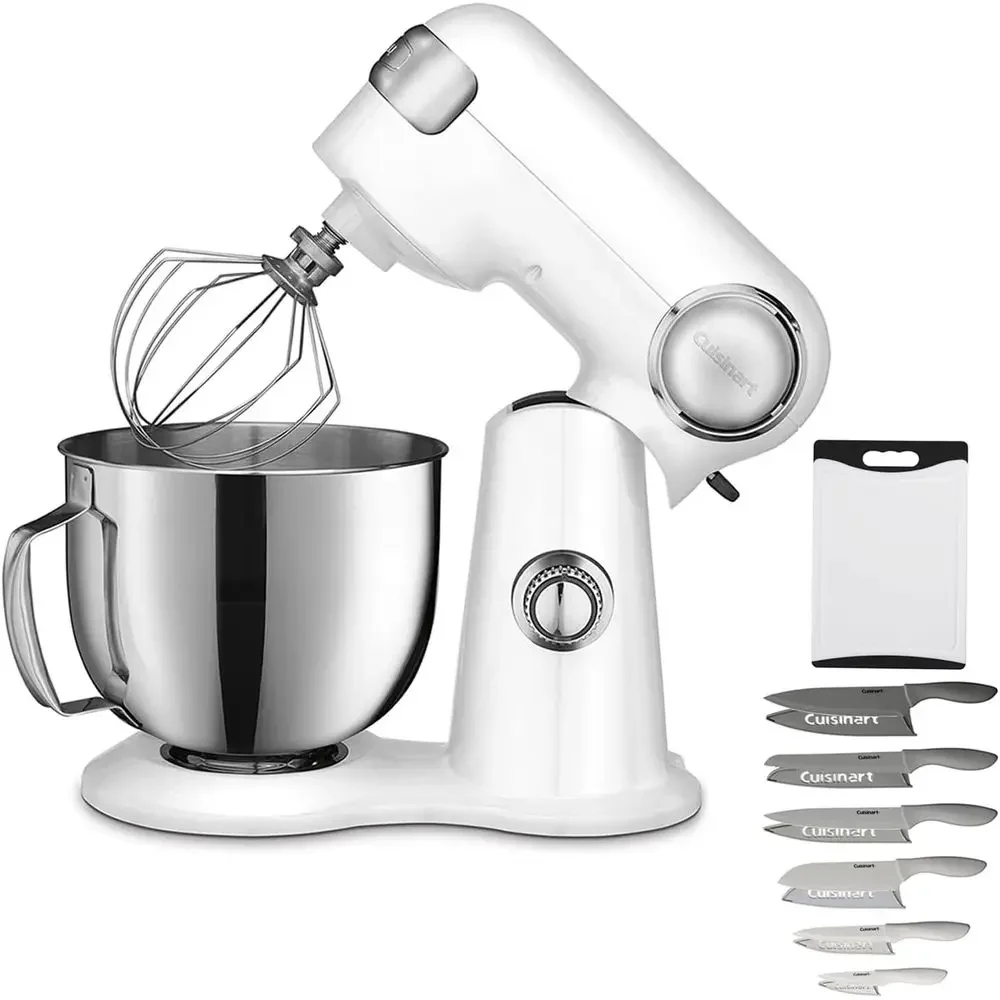SM-50 Precision Master 5.5-Quart Stand Mixer, White Linen Bundle with Advantage 12-Piece Gray Knife Set with Blade Guards & 11"
SM-50 Precision Master 5.5-Quart Stand Mixer, White Linen Bundle with Advantage 12-Piece Gray Knife Set with Blade Guards & 11"