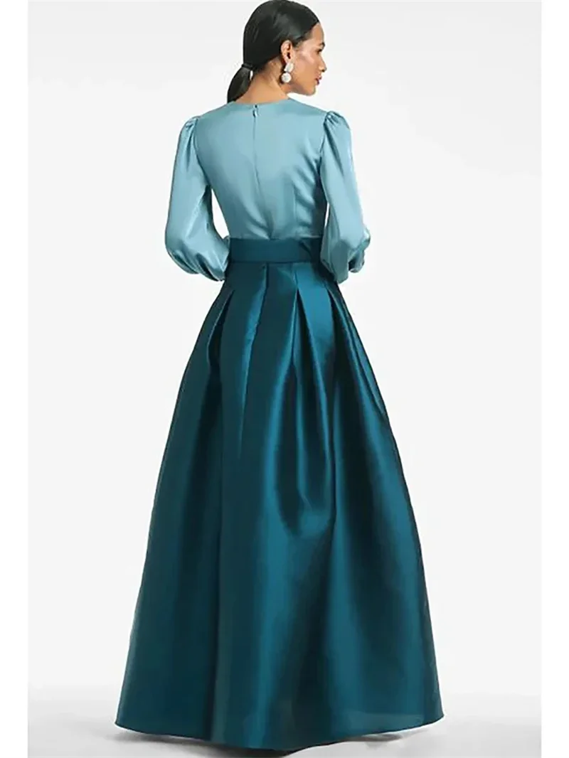 2024 New A-line V-neck Long Sleeves Satin Wedding Guest Evening Cocktail Prom Dresses for Bride Special Occasion
2024 New A-line V-neck Long Sleeves Satin Wedding Guest Evening Cocktail Prom Dresses for Bride Special Occasion