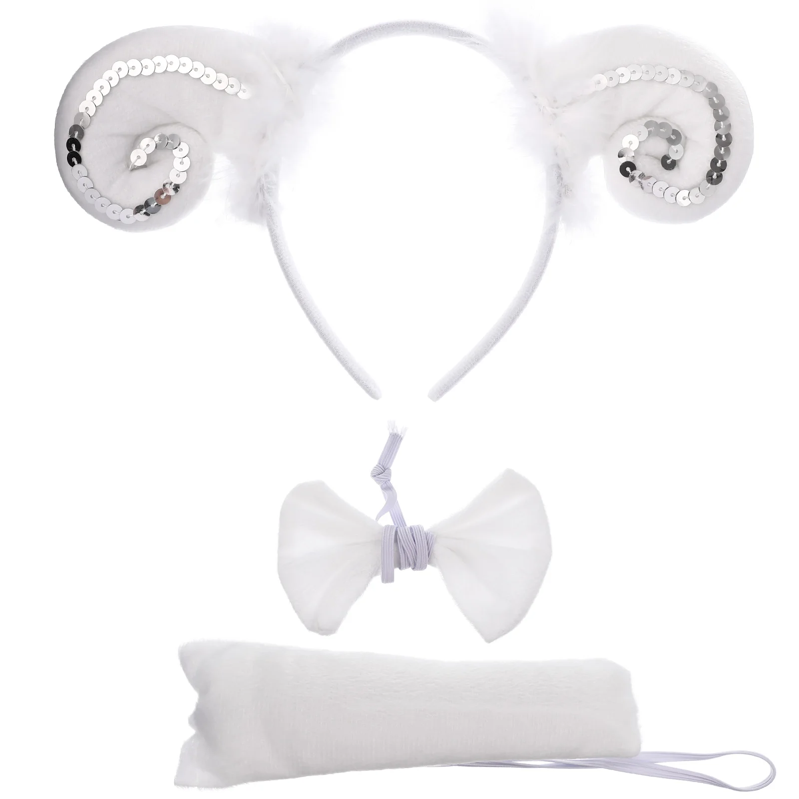 Sheep Headband Bow Tie Tail Three Piece Set Animal Ears Photo Props Party Costume Accessories Christmas Cosplay
Sheep Headband Bow Tie Tail Three Piece Set Animal Ears Photo Props Party Costume Accessories Christmas Cosplay