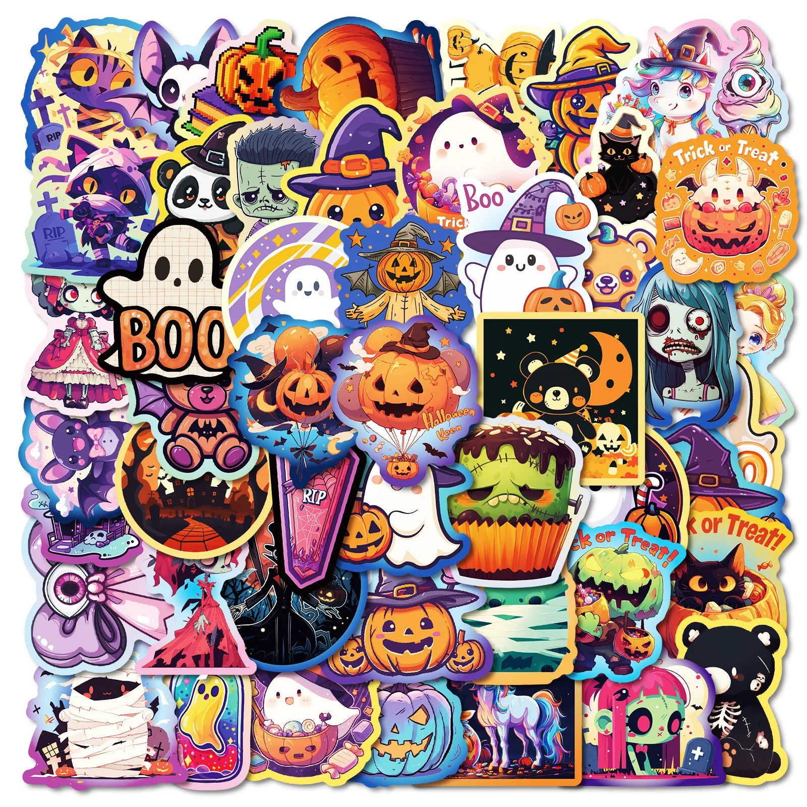 10/50PCS Cute Halloween Ghost Magical Witch Pumpkin Decorative Stickers DIY Notebook Phone Guitar Skateboard Waterproof Sticker
10/50PCS Cute Halloween Ghost Magical Witch Pumpkin Decorative Stickers DIY Notebook Phone Guitar Skateboard Waterproof Sticker