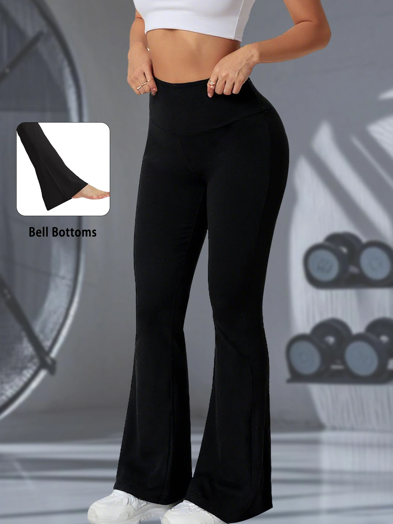 Ladies high-rise flared yoga trousers with leg bottom. Perfect for yoga or casual.
Ladies high-rise flared yoga trousers with leg bottom. Perfect for yoga or casual.