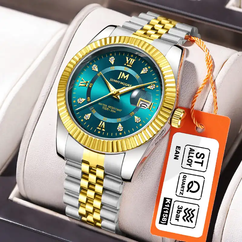 Gift Box Watches for Man JONNY MOORE 1040 Luxury Business Quartz Watch Stainless Steel Luminous Calendar Waterproof Man Watch
Gift Box Watches for Man JONNY MOORE 1040 Luxury Business Quartz Watch Stainless Steel Luminous Calendar Waterproof Man Watch