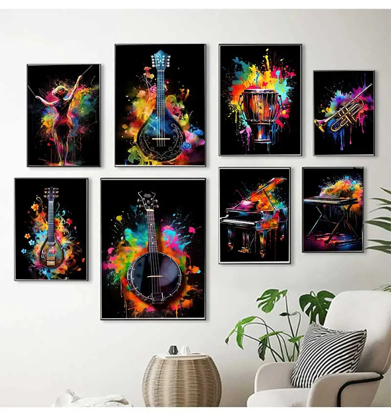 Classic Fashion Instruments Piano Guitar Music Festival Poster Diamond Paintings Wall Art Pictures Music Studio Home Decor
Classic Fashion Instruments Piano Guitar Music Festival Poster Diamond Paintings Wall Art Pictures Music Studio Home Decor