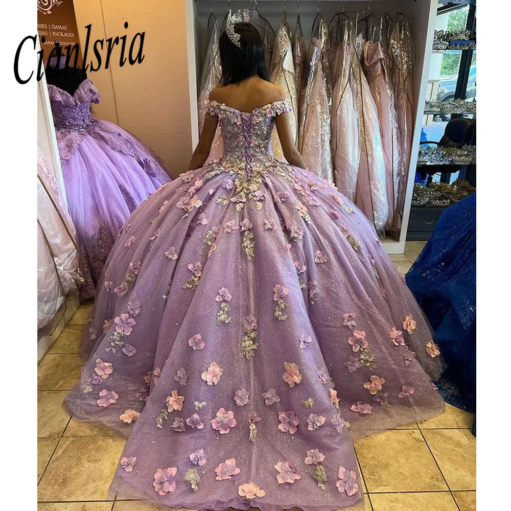 Фиолетовые платья с открытыми плечами для Quinceanera, бальное платье принцессы, милое бальное платье с 3D цветами для любимой, 16 праздников
Фиолетовые платья с открытыми плечами для Quinceanera, бальное платье принцессы, милое бальное платье с 3D цветами для любимой, 16 праздников