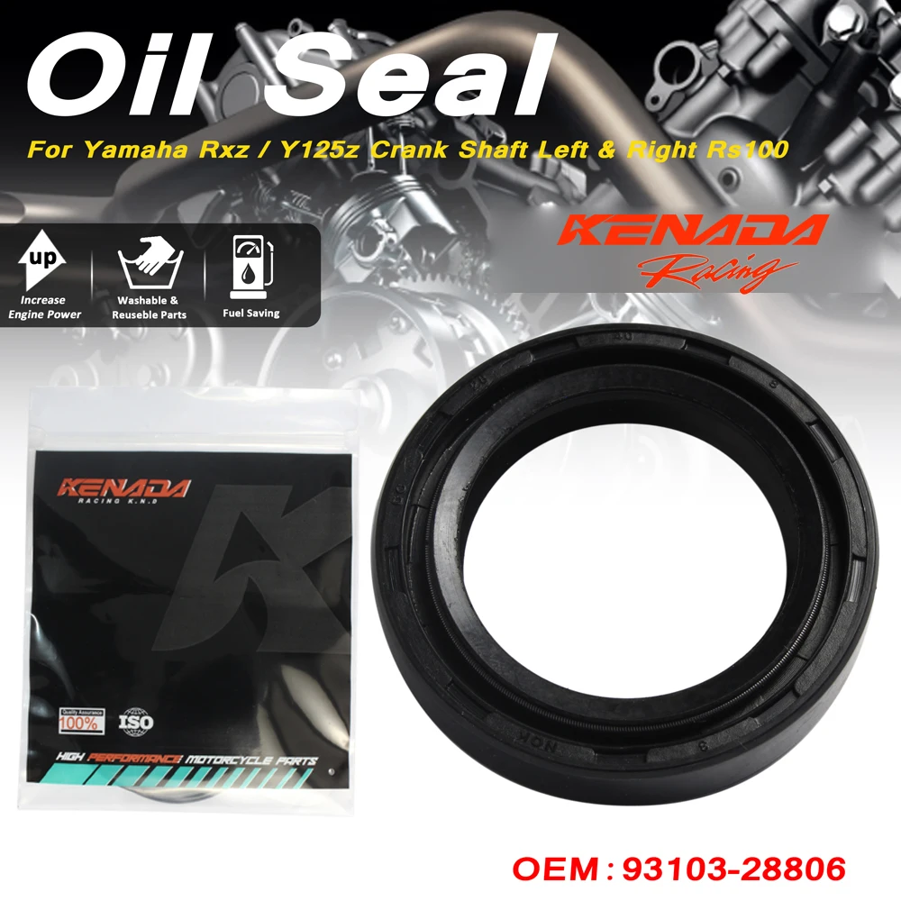 KENADA Racing 93103-28806 для Yamaha Rxz/Y125z кривошипный вал левый и правый Rs100 магнитный сальник Hly
KENADA Racing 93103-28806 для Yamaha Rxz/Y125z кривошипный вал левый и правый Rs100 магнитный сальник Hly