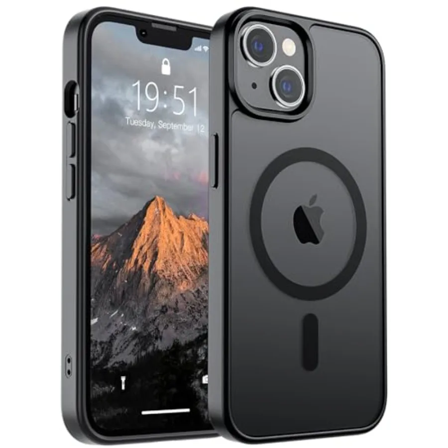 Magnetic for iPhone 14 Case iPhone 13 Case Compatible with MagSafe (Military Grade Drop Protection) Translucent Matte Shockproo
Magnetic for iPhone 14 Case iPhone 13 Case Compatible with MagSafe (Military Grade Drop Protection) Translucent Matte Shockproo