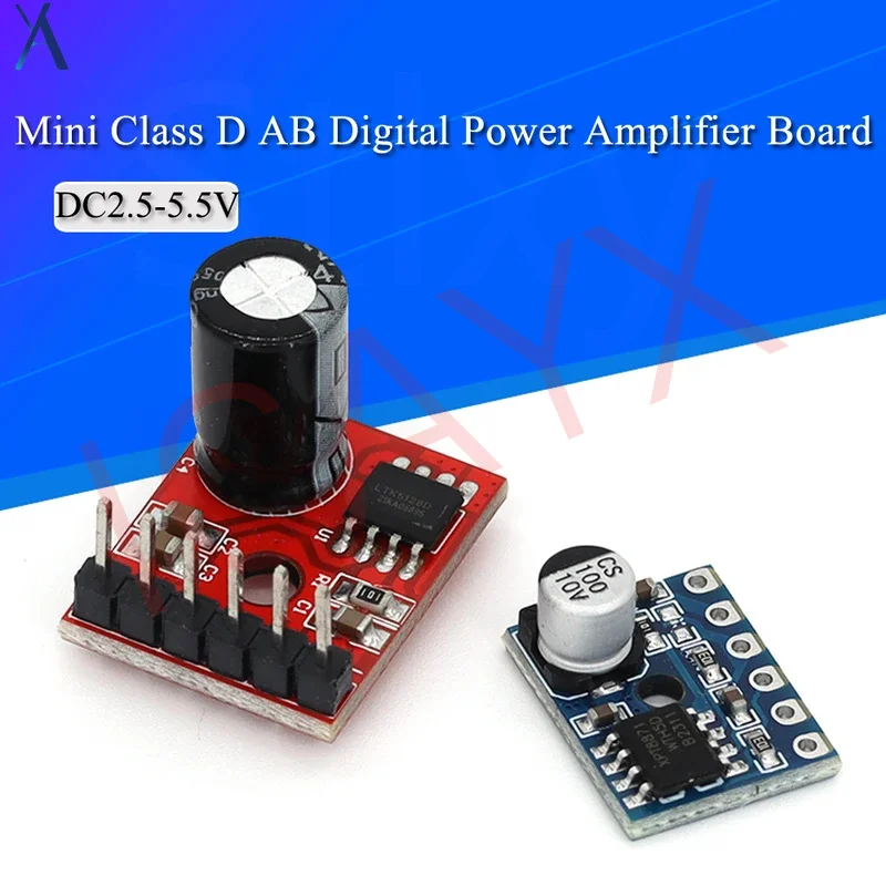 5128 Amplifier Board 5W Class D Digital Mono Audio Module Low Distortion VS88715V DC2.5-5.5V LTK5128 AB
5128 Amplifier Board 5W Class D Digital Mono Audio Module Low Distortion VS88715V DC2.5-5.5V LTK5128 AB