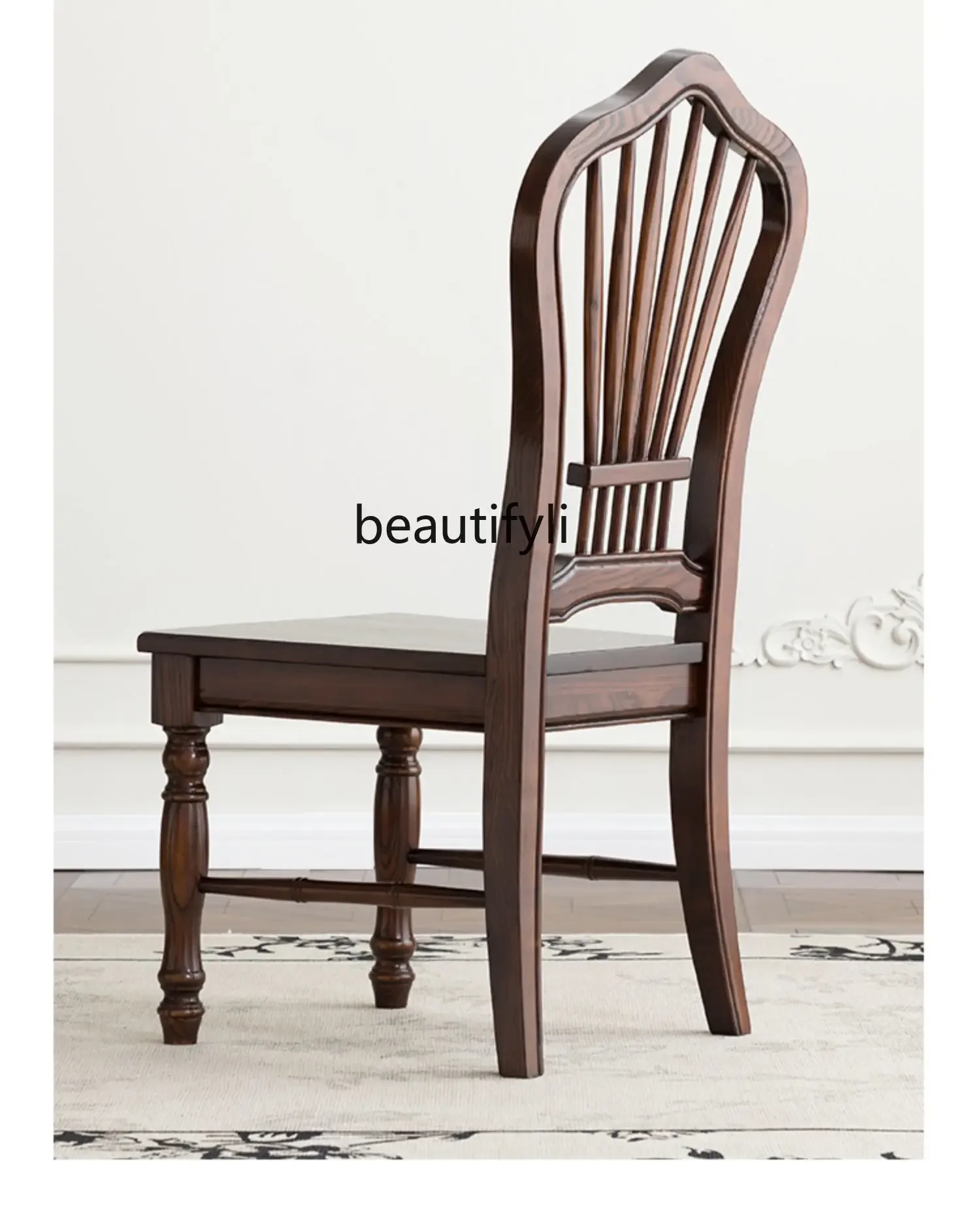 American-Style Solid Wood Light Luxury Dining Table Seat Niche High-Grade Retro Chair French All Solid Wood
American-Style Solid Wood Light Luxury Dining Table Seat Niche High-Grade Retro Chair French All Solid Wood