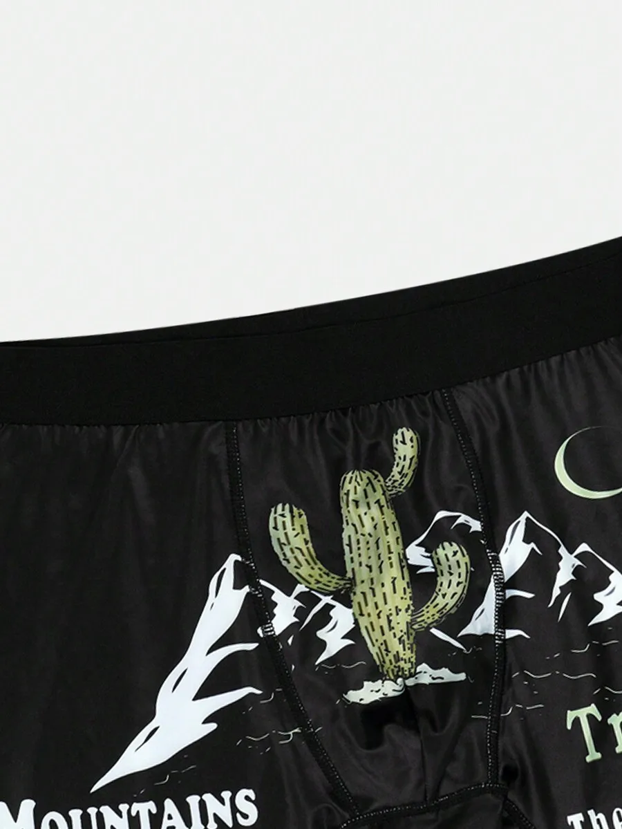 Mens Cactus Mountain Moon Print Boxer Shorts
Mens Cactus Mountain Moon Print Boxer Shorts
