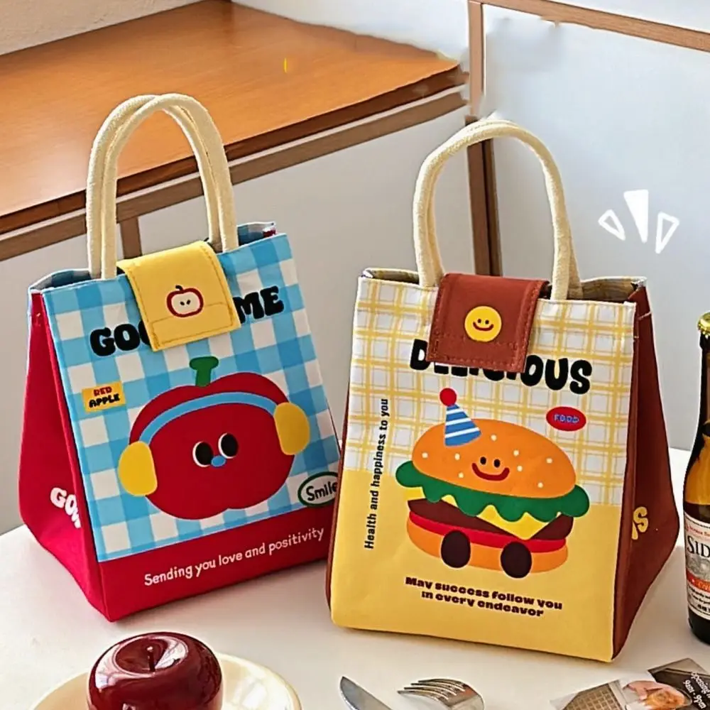 With Handle Cute Lunch Box Bag Thickened Side Snaps Cartoon Thermal Tote Waterproof Reusable Insulated Storage Pouch Women
With Handle Cute Lunch Box Bag Thickened Side Snaps Cartoon Thermal Tote Waterproof Reusable Insulated Storage Pouch Women
