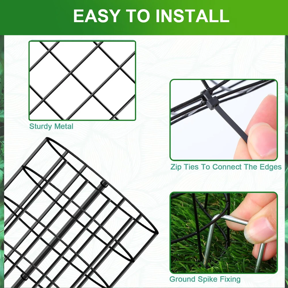 6 Pcs Tree Trunk Protector with Zip Ties & Garden Stakes Metal Plant Guard Protectors Garden Protection Tree Wrap Cage
6 Pcs Tree Trunk Protector with Zip Ties & Garden Stakes Metal Plant Guard Protectors Garden Protection Tree Wrap Cage