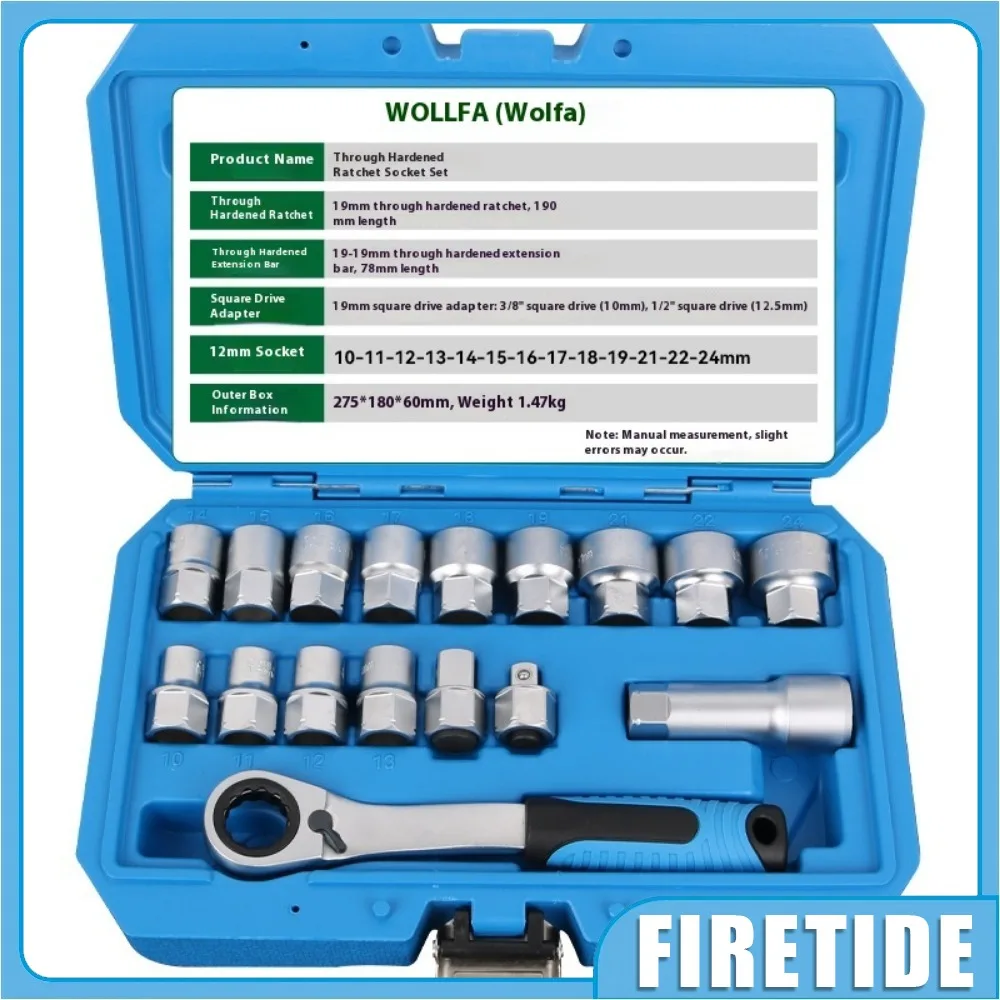 Набор проходящих торцевых головок, 17 шт., адаптер для торцевых головок 1-2 и 3-8, удлинитель 19 мм, реверсивный ключ с храповым механизмом, набор торцевых ключей, набор ручных инструментов
Набор проходящих торцевых головок, 17 шт., адаптер для торцевых головок 1-2 и 3-8, удлинитель 19 мм, реверсивный ключ с храповым механизмом, набор торцевых ключей, набор ручных инструментов