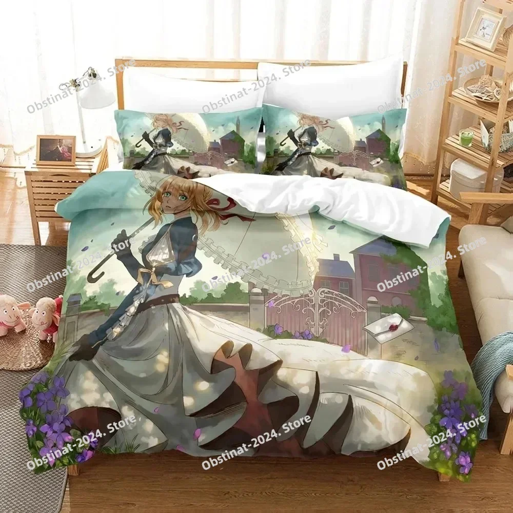 Anime Violet Evergarden Bedding set Printed Duvet Cover Pillowcase Single Double Queen Super King Size Sets
Anime Violet Evergarden Bedding set Printed Duvet Cover Pillowcase Single Double Queen Super King Size Sets