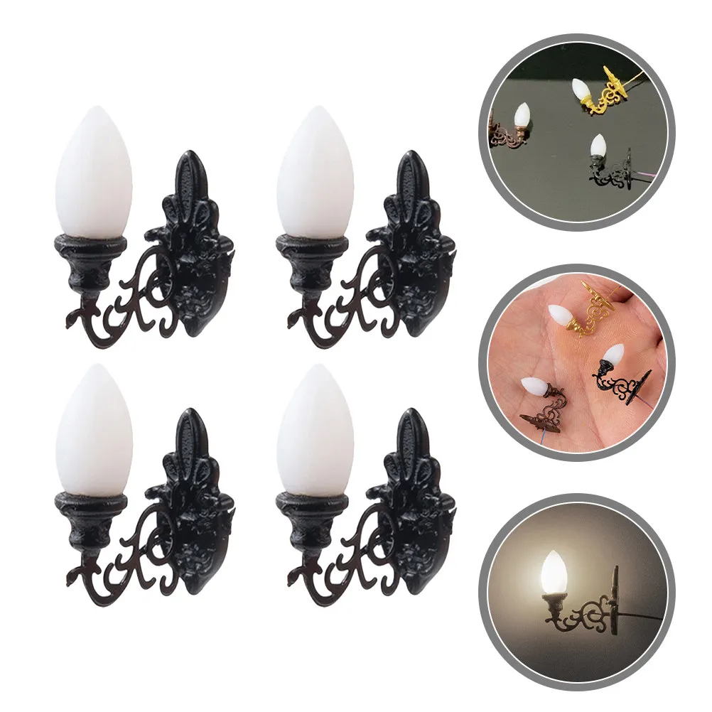 4Pcs Mini Luminous Wall Lamp Exquisite Craftsmanship for Miniature Diorama Decoration Sand Table Scene Building Warm Light
4Pcs Mini Luminous Wall Lamp Exquisite Craftsmanship for Miniature Diorama Decoration Sand Table Scene Building Warm Light