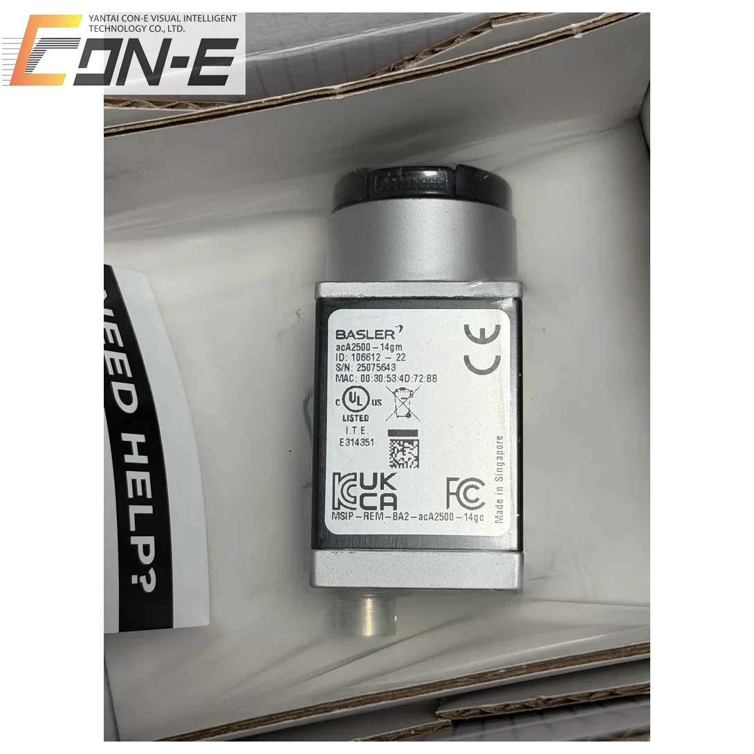 AcA2500-14gm 5MP Gigabit Ethernet Area-scan Camera MT9P031 Monochrome CMOS Rolling Shutter 2592x1944 Industrial Camera
AcA2500-14gm 5MP Gigabit Ethernet Area-scan Camera MT9P031 Monochrome CMOS Rolling Shutter 2592x1944 Industrial Camera