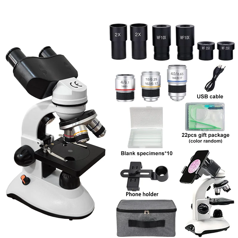 Binocular Compound Microscope for Students,40X-2000X Acrylic Transparent Stage Microscope,Microscope Kit for Adults and Beginner
Binocular Compound Microscope for Students,40X-2000X Acrylic Transparent Stage Microscope,Microscope Kit for Adults and Beginner
