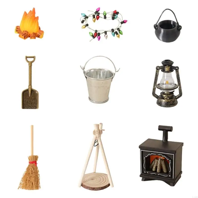 54DA Realistic Tiny Outdoor Stove Model Crafting With Lighted Accessories For Display
54DA Realistic Tiny Outdoor Stove Model Crafting With Lighted Accessories For Display